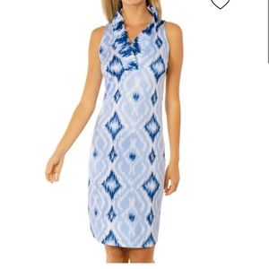 Gretchen Scott Ruffneck Sleeveless Dress